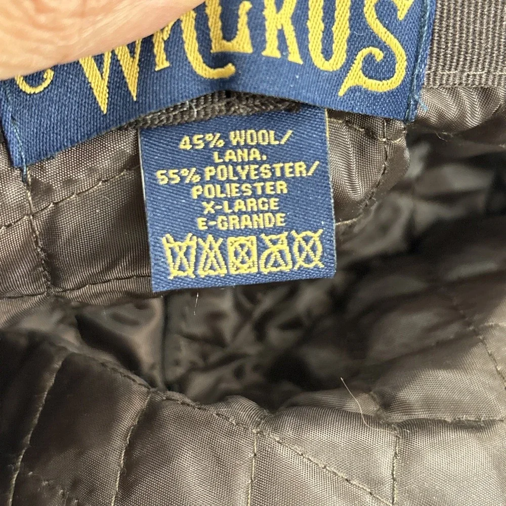 Walrus Brand Hats Wool Cap Snap Br. Quilted Interior Camel XL